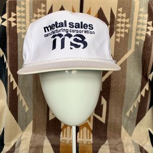 Vintage metal sales MS rope trucker hat